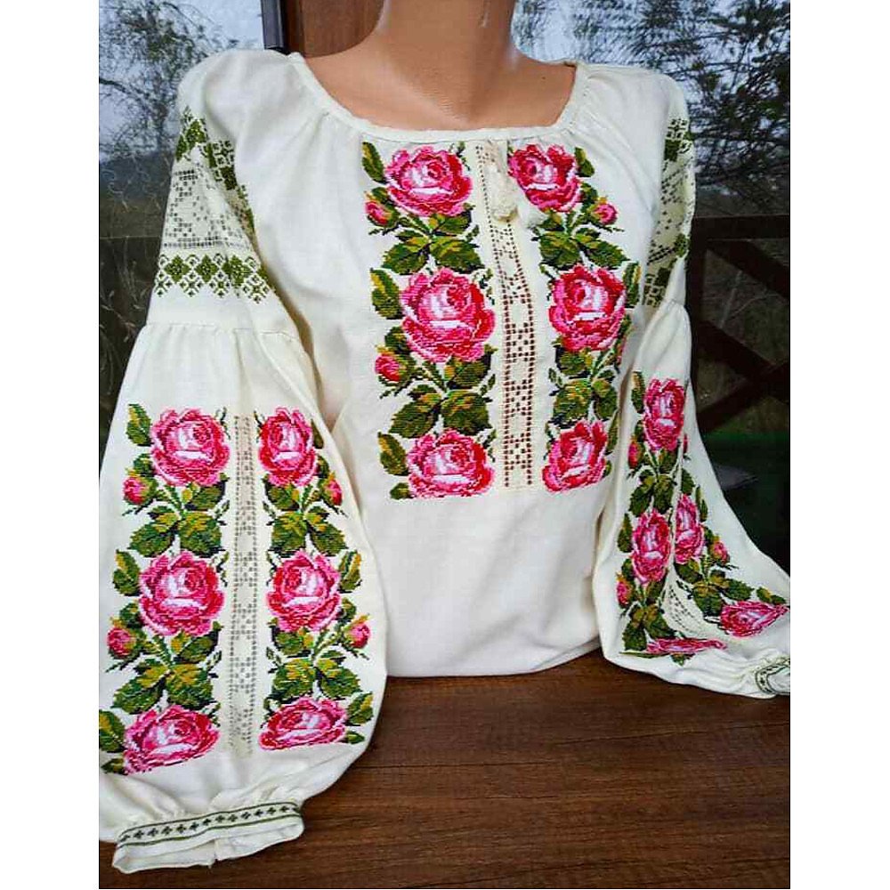Stand With Ukraine Ukrainian Embroidered Blouse
