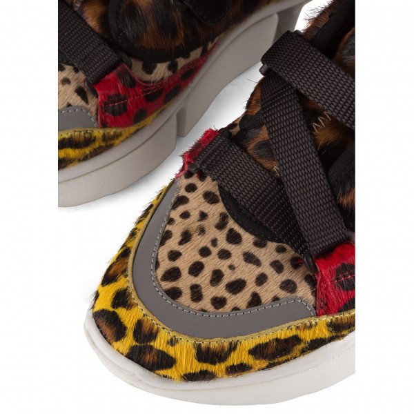 Chloé Sonnie Leopard Print High-Top Sneakers