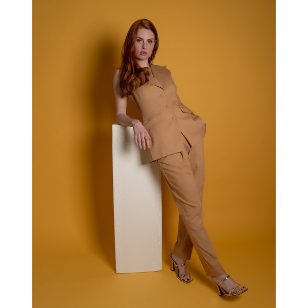 FEMPONIQ Tailored Cotton Trousers