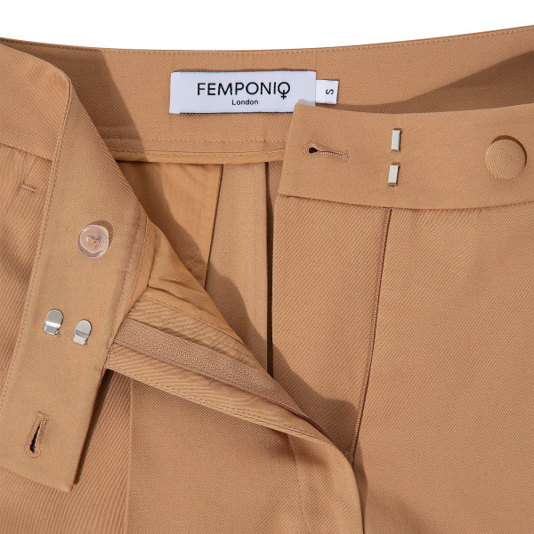 FEMPONIQ Tailored Cotton Trousers