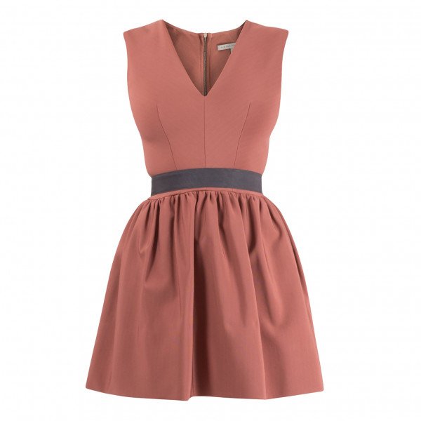 Victoria Beckham Sleeveless V-Neck Dress