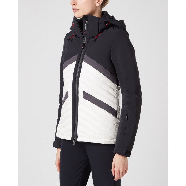 Perfect Moment Padded Chevron Jacket Black/Snow White