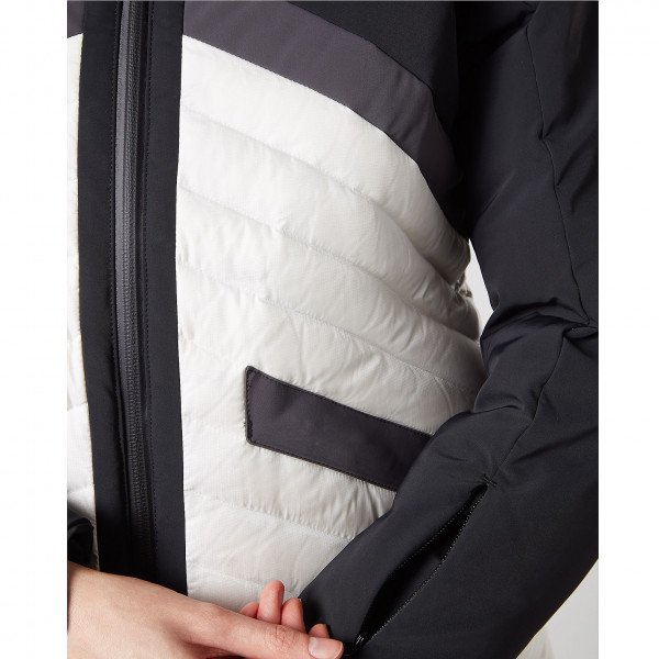 Perfect Moment Padded Chevron Jacket Black/Snow White