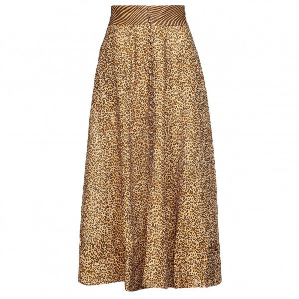 Leopard print clearance maxi skirt yellow