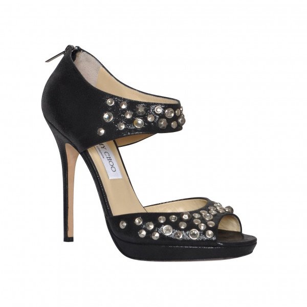 Jimmy Choo Embellished Peep-Toe Stiletto Pumps