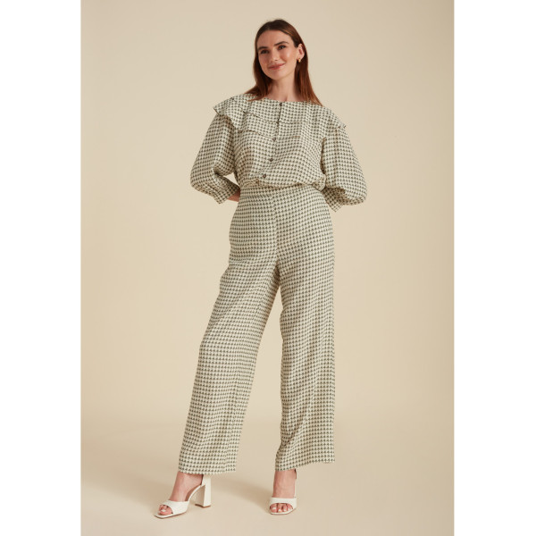 Lily and Lionel Leon Trouser Star Houndstooth Print