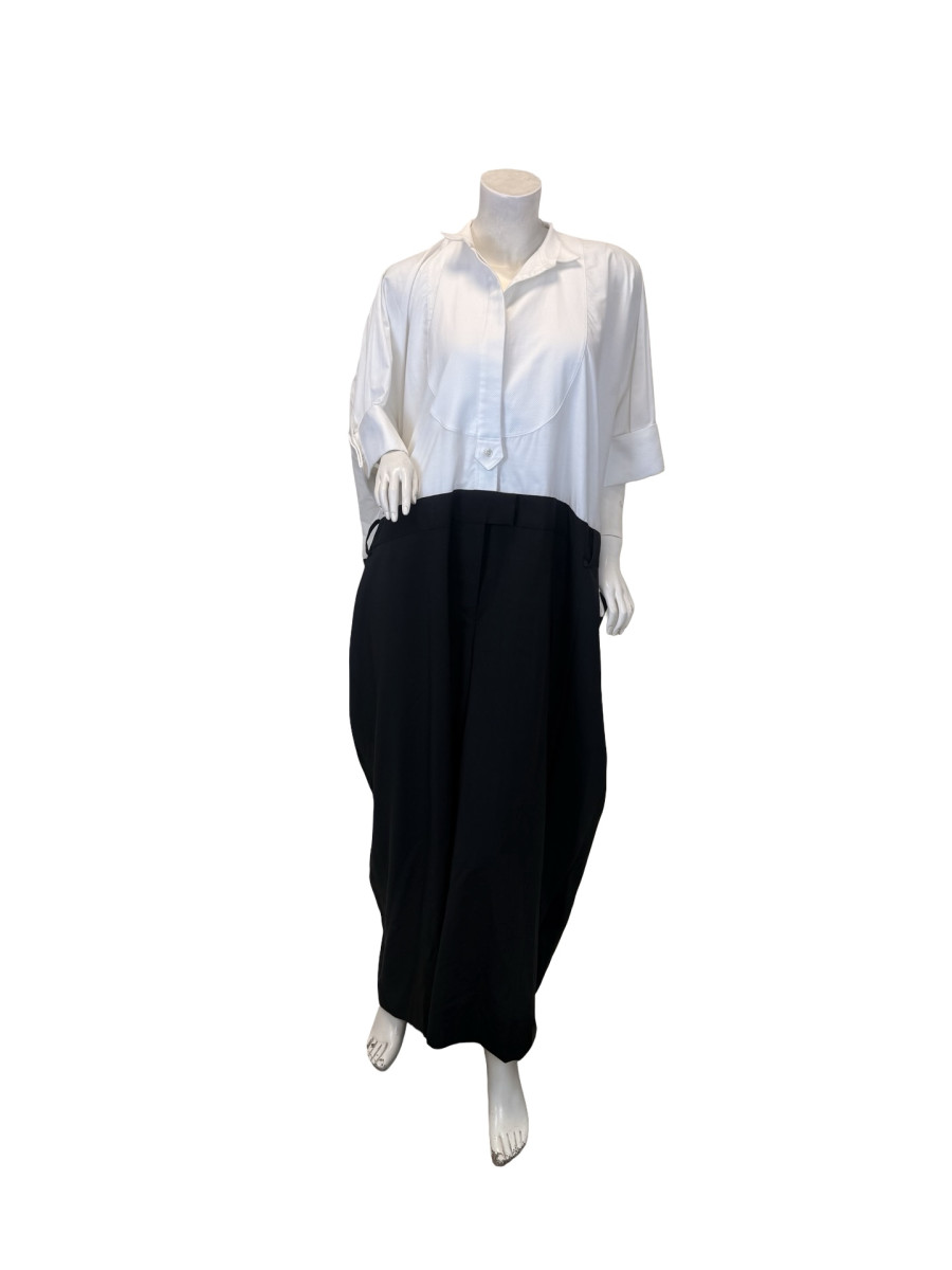 Sacai Two-Tone Oversized Jumpsuit