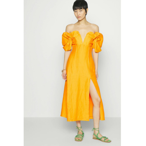 Cult Gaia Muna Orange Paprika Cocktail Dress