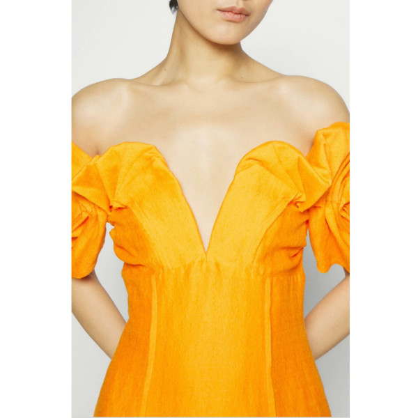 Cult Gaia Muna Orange Paprika Cocktail Dress