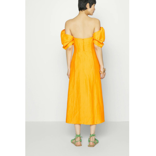 Cult Gaia Muna Orange Paprika Cocktail Dress