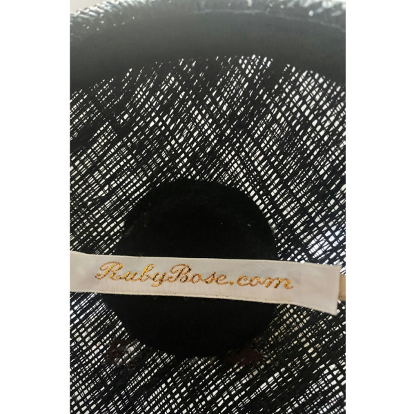 Ruby Bose Ruby Bose Black & White Bow Fascinator/Hat