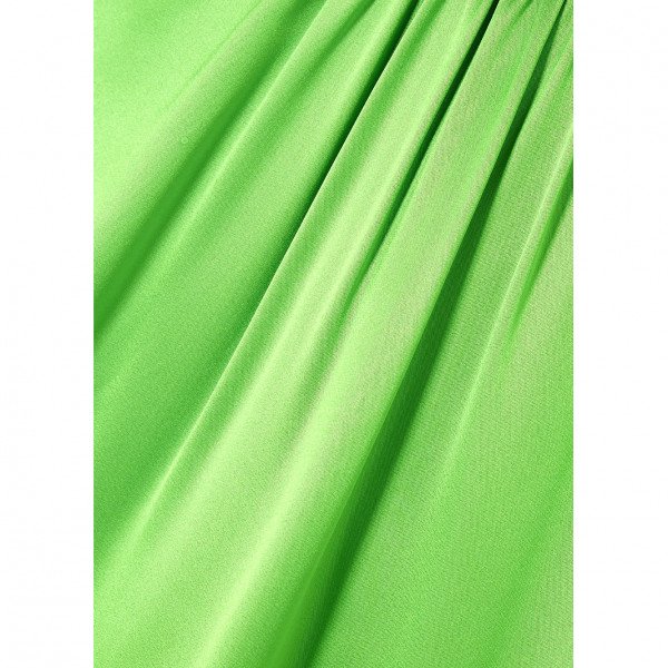 PRADA Neon Silk-Satin Blouse