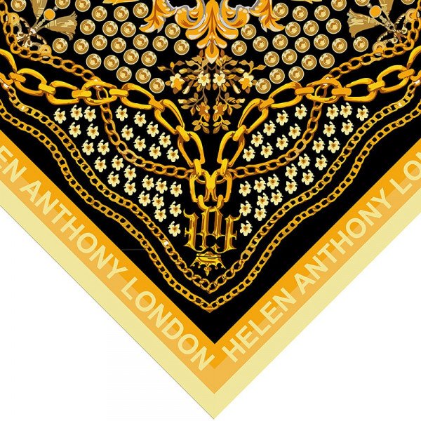 Helen Anthony Small Twill Silk Foulard Scarf