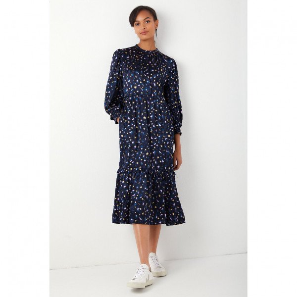 Wyse London Madeline Midnight Leopard Dress