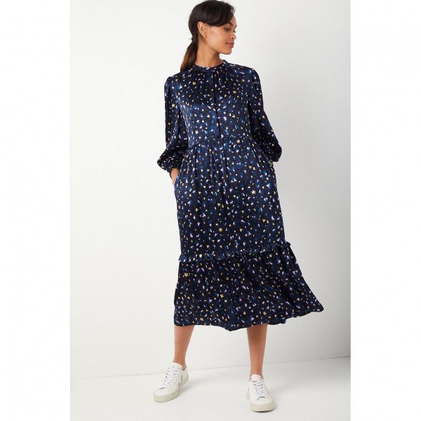 Wyse London Madeline Midnight Leopard Dress