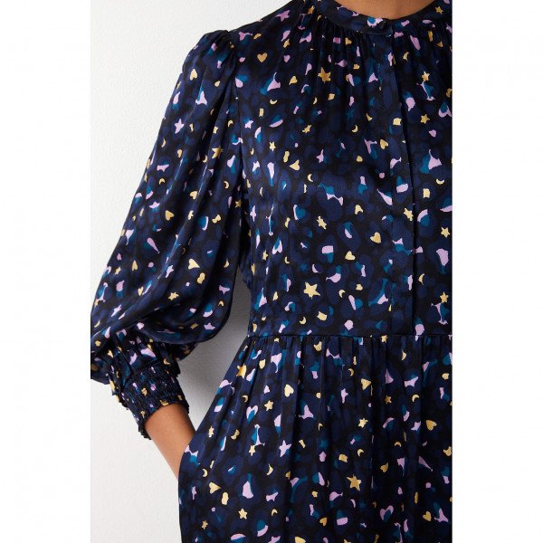 Wyse London Madeline Midnight Leopard Dress