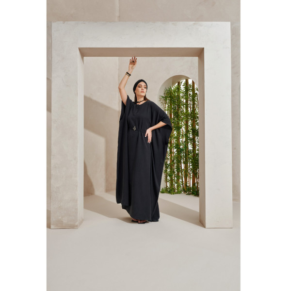 Turana Atash Ameera Kaftan Black