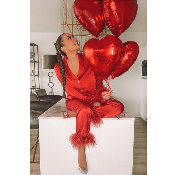 Nadine Merabi Darcie Silk Pyjamas Set