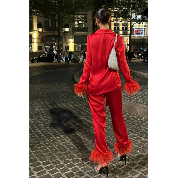 Nadine Merabi Darcie Silk Pyjamas Set