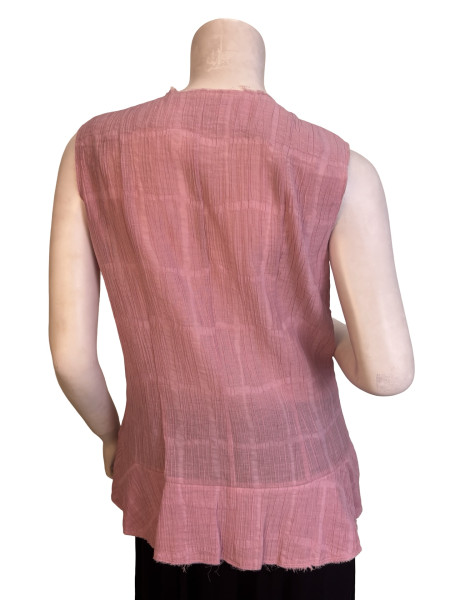 CHANEL Pink Tweed Vest