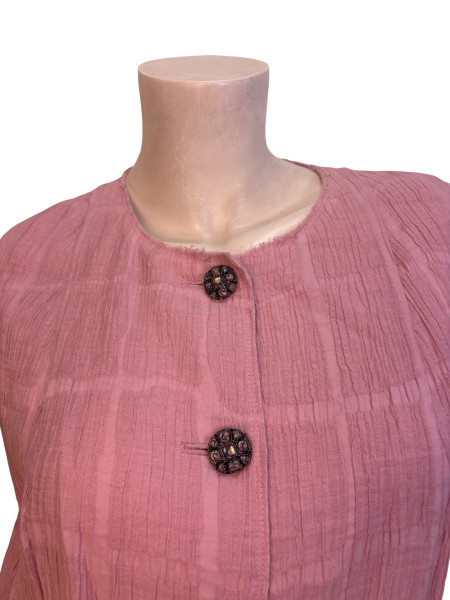 CHANEL Pink Tweed Vest