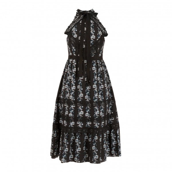 H and m on sale black floral dress