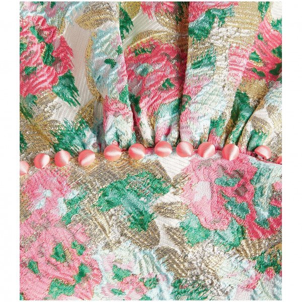 ROTATE Birger Christensen Floral Jacquard Dress