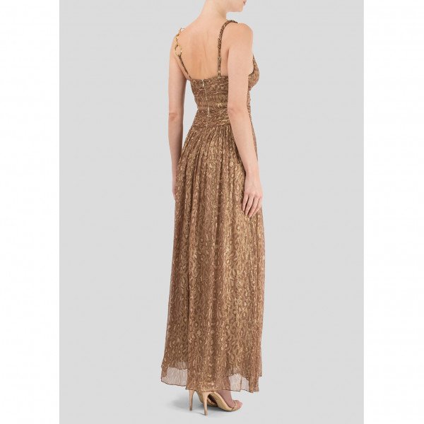 Bcbgmaxazria 2024 gold dress