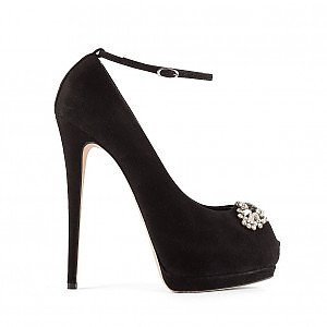 (セール）GIUSEPPE ZANOTTI Malika Peepトゥブーティ GIUSEPPE ZANOTTI Circle Cutout Ankle Boot - Size 39.5