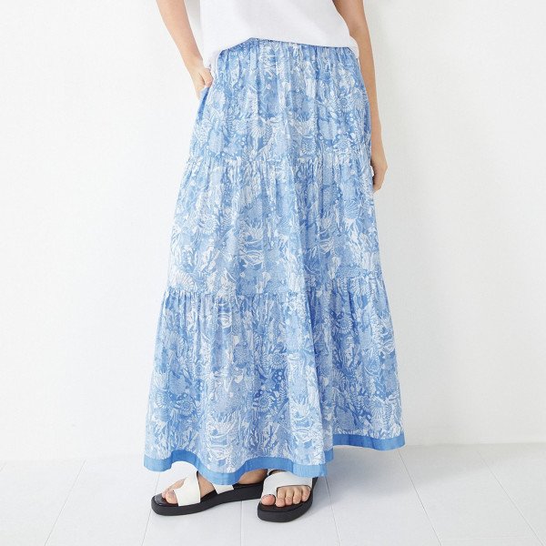 Maxi skirt outlet in sea green