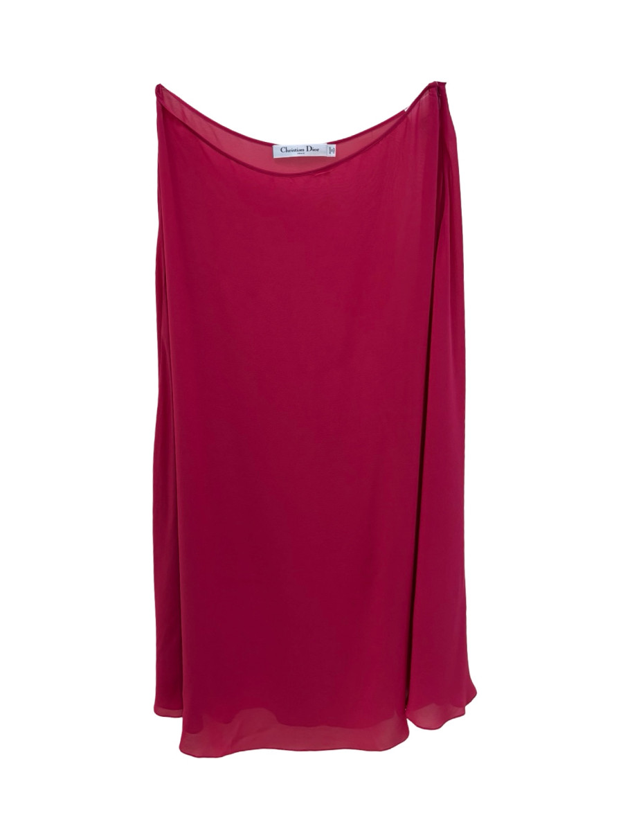 Dior Pink Silk Slip Skirt