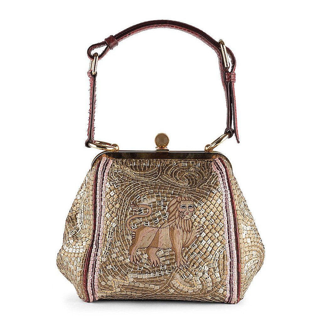 Rent Buy DOLCE & GABBANA Sequin Embellished Lion Motif Bag | MY WARDROBE HQ