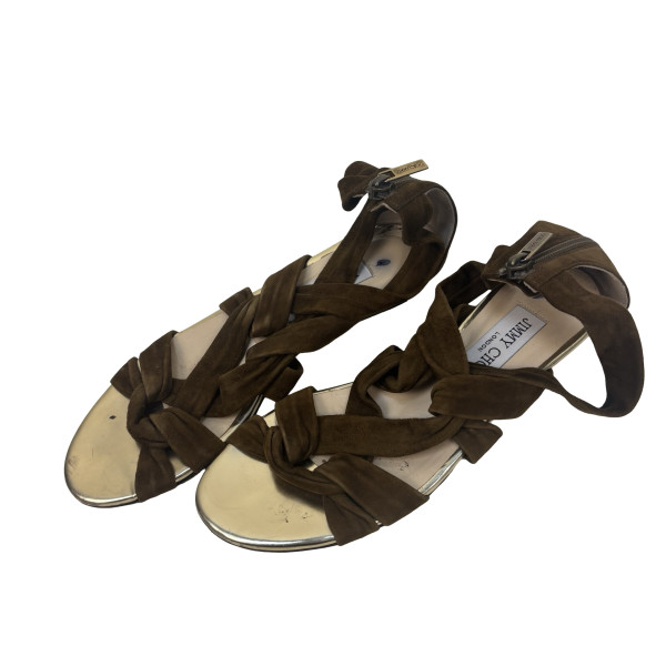 Jimmy Choo Suede Gladiator Sandal