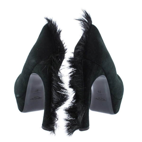 Yves Saint Laurent A/W 2010 Suede Mohican Pumps