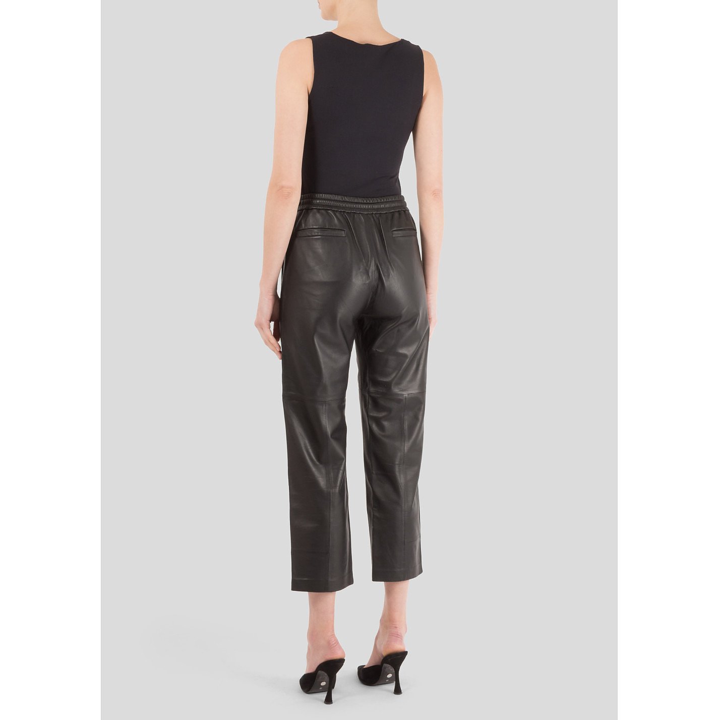 J Brand Cropped Leather Trousers