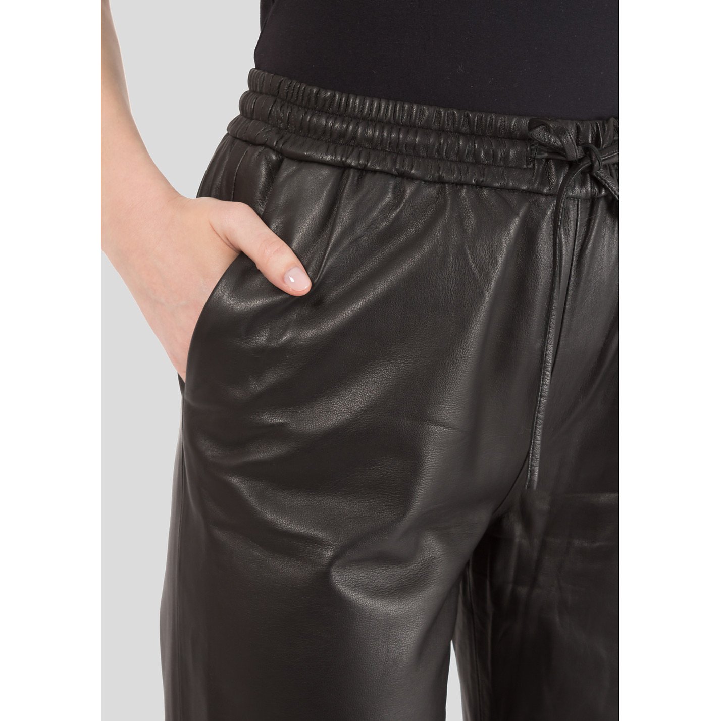 J Brand Cropped Leather Trousers