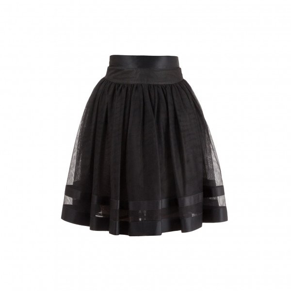 CHANEL Tulle High Waisted Skirt