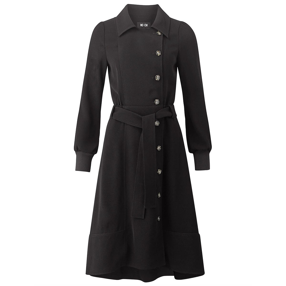 ME+EM Military Woven Twill Fit + Flare Dress