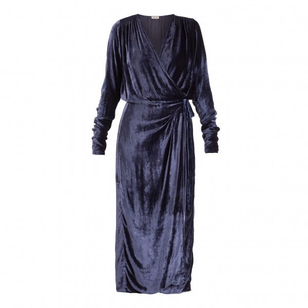 Attico velvet sales wrap dress