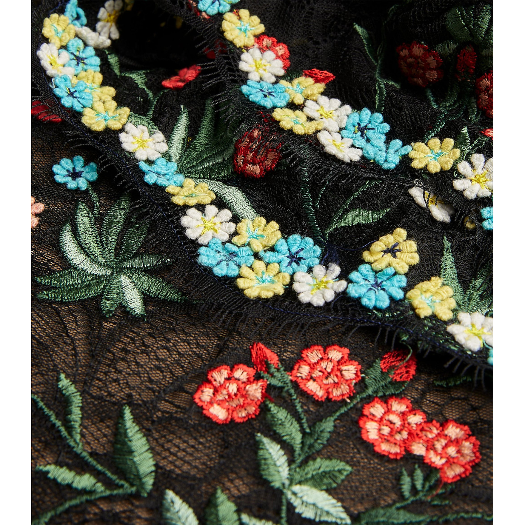 Alice + Olivia McKenna Floral-Embroidered Maxi Dress