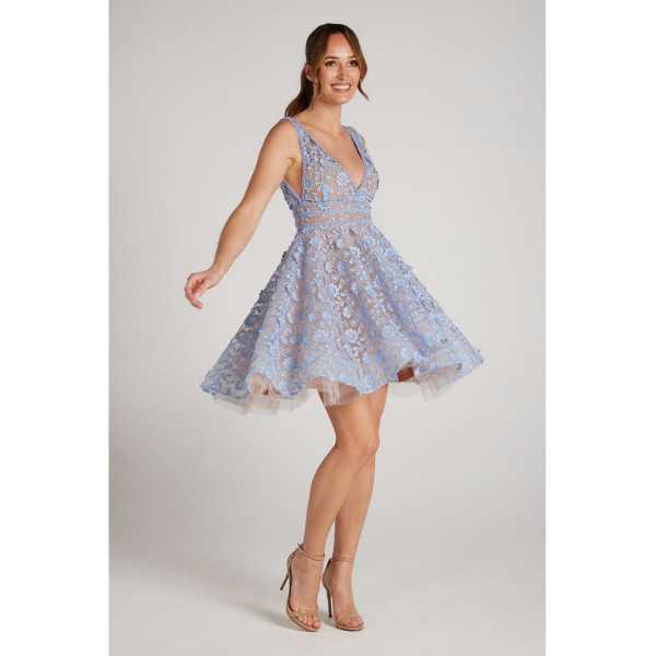 Nadine Merabi Daisy Blue Dress