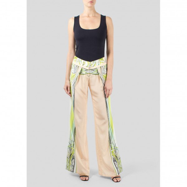 Roberto Cavalli Printed Wide Leg Trousers