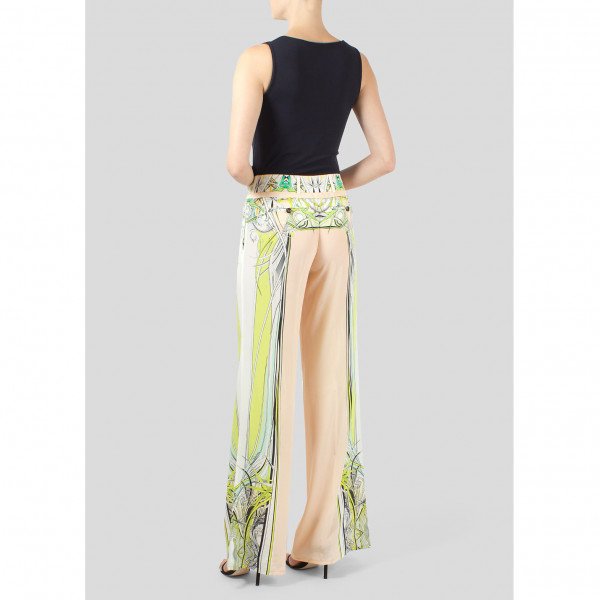 Roberto Cavalli Printed Wide Leg Trousers