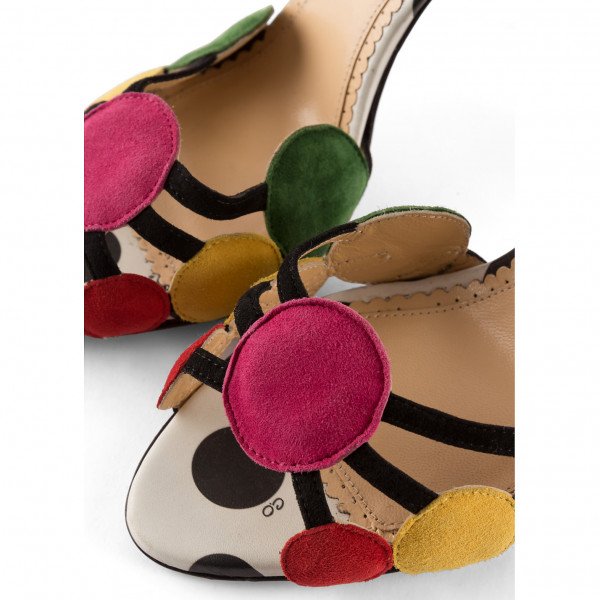 Charlotte Olympia Multicolour Circle Sandals