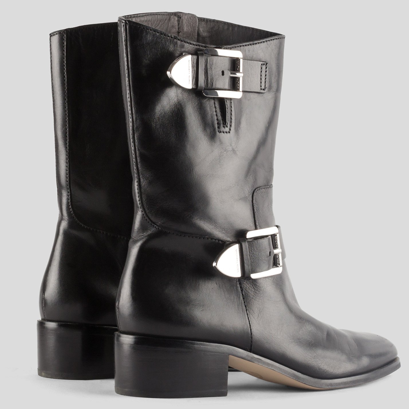 michael kors silver ankle boots