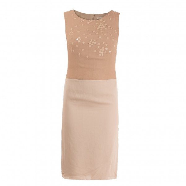 Victoria Beckham Mirror Embroidery Georgette Dress