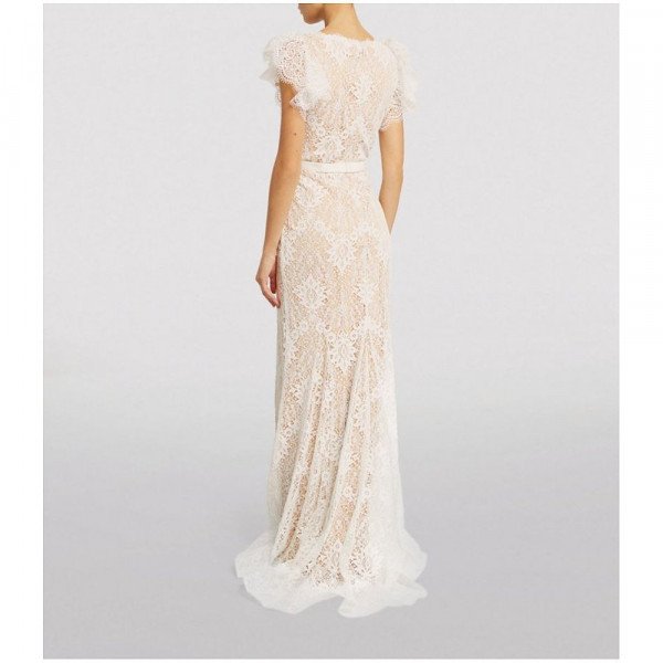 Jovani Lace-Overlay Gown
