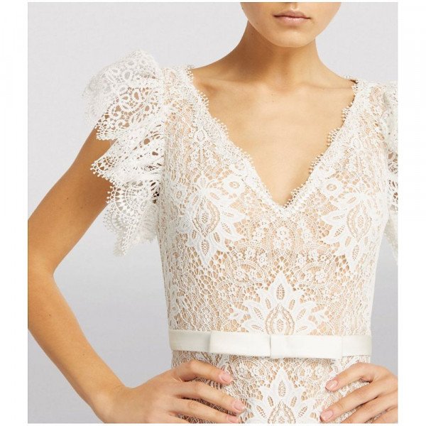 Jovani Lace-Overlay Gown