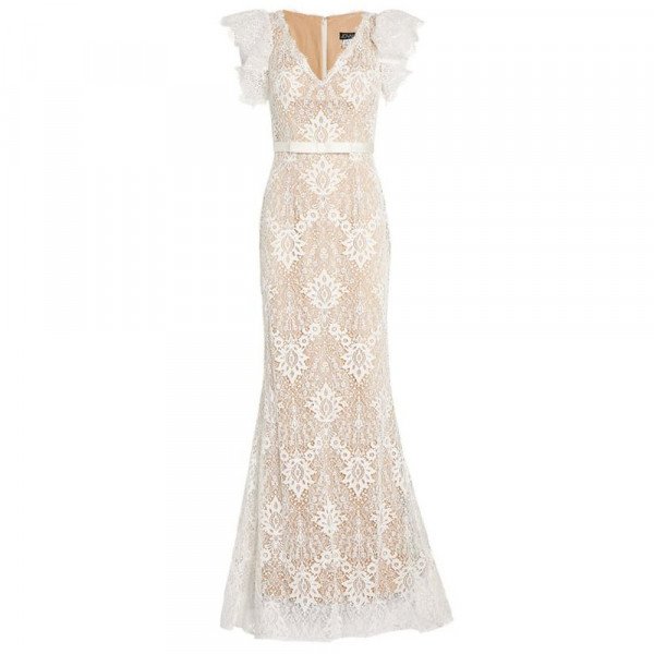 Jovani Lace-Overlay Gown