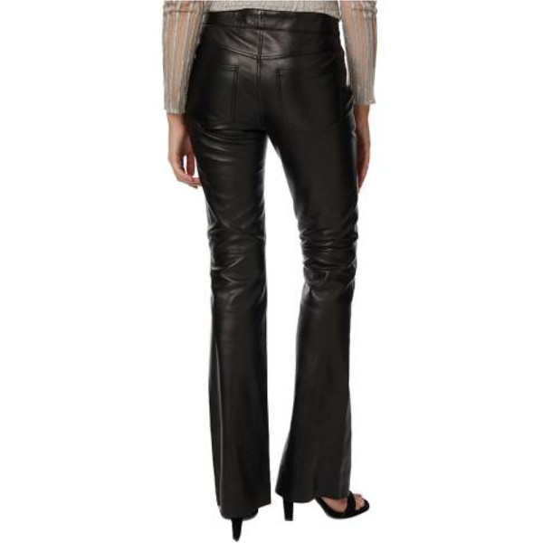 Amanda Wakeley Leather Bootcut Trousers